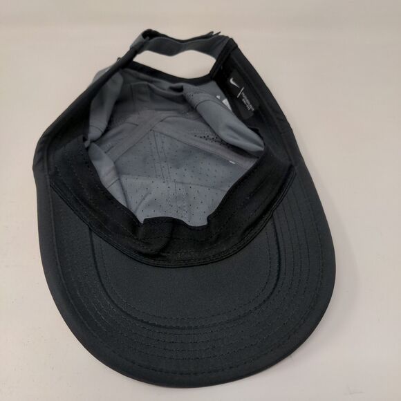 Nike Dri Fit Featherlight Men's Strapback Hat Gray OSFM Embroidered Logo - Picture 10 of 13